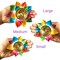 Multicolor Lotus Brass Diya – Indian Craft Oil Lamp for Puja, Ideal Pooja Gift, Diwali Home Decoration, Mandir Temple Akhand Diya, Traditional Deepawali Return Gifts, Puja Articles
